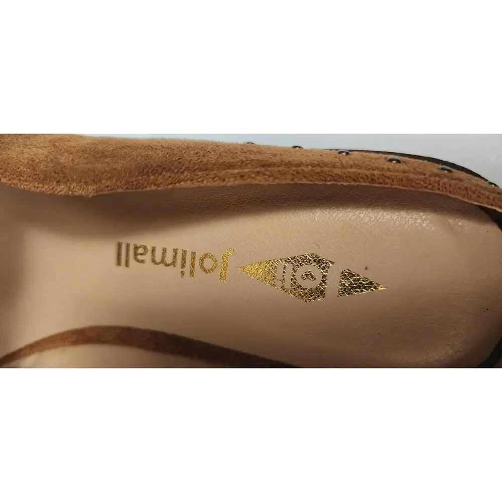 Jolimall Faux Suede Leather Slide Sandal Shoes Size US 6d